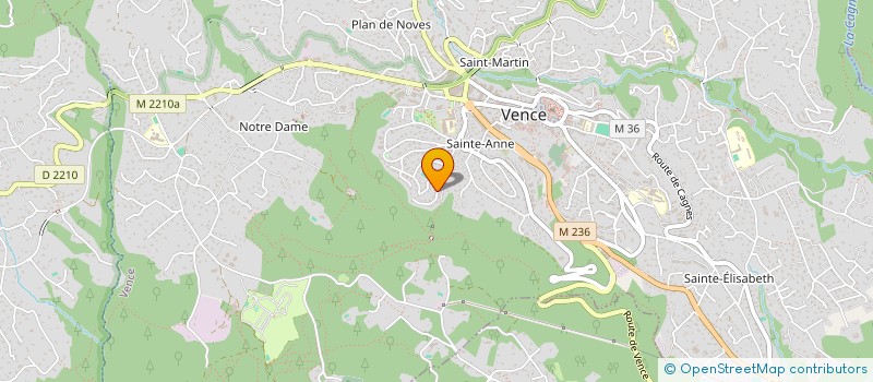 localisation de l'entreprise MADAME GERALDINE MULLER à VENCE