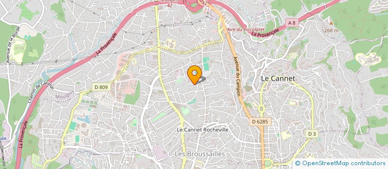localisation de l'entreprise MADAME GERALDINE OLIVERO à LE CANNET