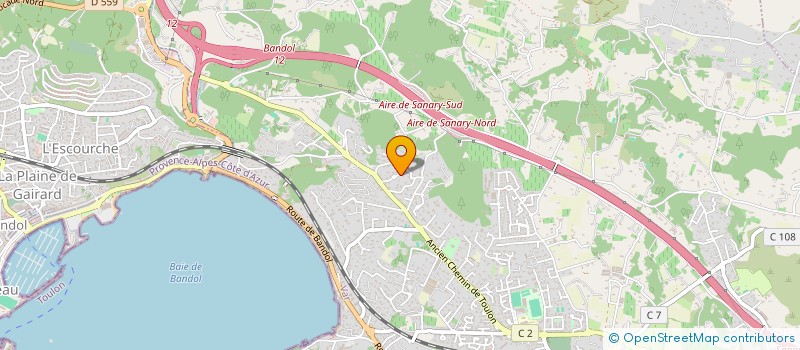 localisation de l'entreprise MADAME GERALDINE PAHIN à SANARY-SUR-MER