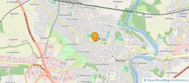 localisation de l'entreprise MADAME GERALDINE PAILLARD à AURAY