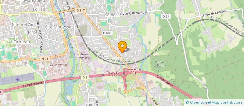 localisation de l'entreprise MADAME GERALDINE PARELLADA  SEMEAC