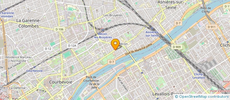 localisation de l'entreprise MADAME GERALDINE PEIFFER à COURBEVOIE