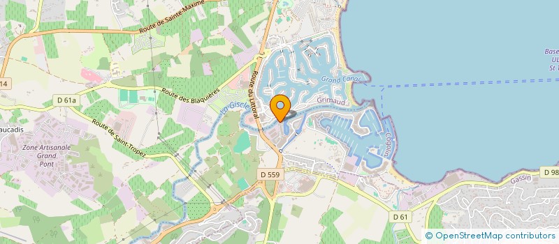 localisation de l'entreprise MADAME GERALDINE PERAT  COGOLIN