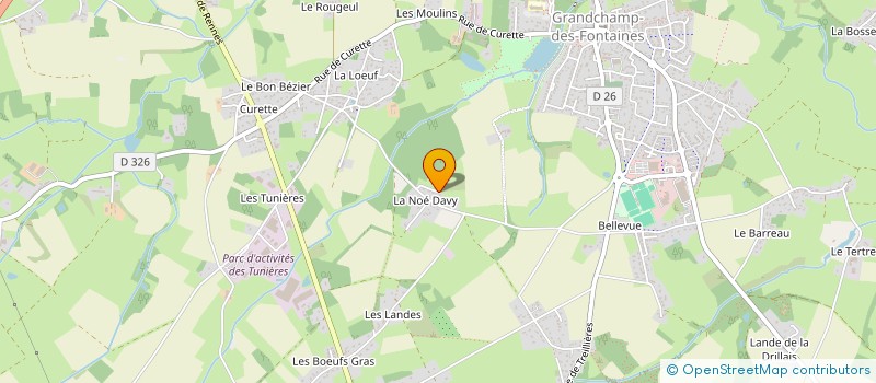 localisation de l'entreprise MADAME GERALDINE PERREUX  GRANDCHAMP-DES-FONTAINES