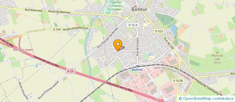 localisation de l'entreprise MADAME GERALDINE PEULMEULE à BAILLEUL