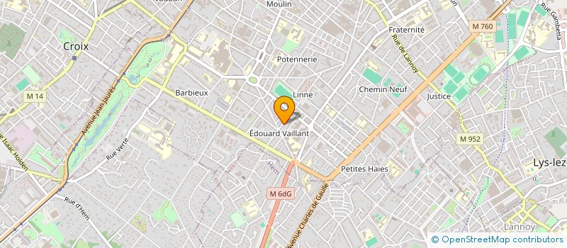 localisation de l'entreprise MADAME GERALDINE PEUMERY à ROUBAIX
