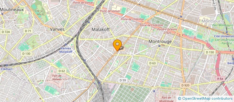 localisation de l'entreprise MADAME GERALDINE PHELIZON  MALAKOFF