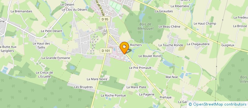 localisation de l'entreprise MADAME GERALDINE PIERRE  LA BOUEXIERE