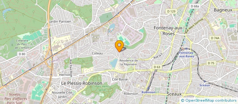 localisation de l'entreprise MADAME GERALDINE PONS  LE PLESSIS-ROBINSON