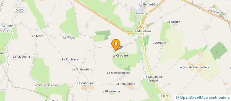 localisation de l'entreprise MADAME GERALDINE PORET  PERCHE-EN-NOCE