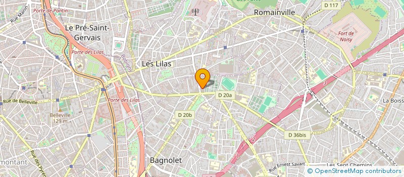 localisation de l'entreprise MADAME GERALDINE RESIN à BAGNOLET
