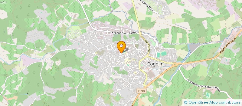 localisation de l'entreprise MADAME GERALDINE RIBBE  COGOLIN