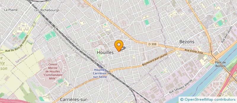 localisation de l'entreprise MADAME GERALDINE RICHARD  HOUILLES