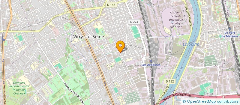 localisation de l'entreprise MADAME GERALDINE RICHARD  VITRY-SUR-SEINE