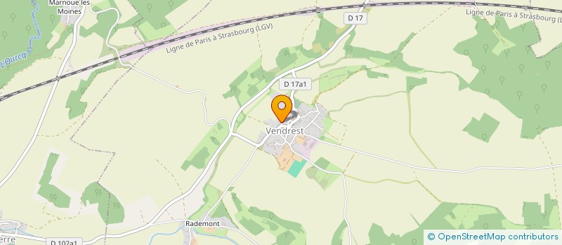 localisation de l'entreprise MADAME GERALDINE ROBIN  VENDREST