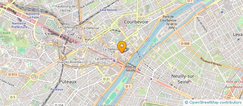 localisation de l'entreprise MADAME GERALDINE ROCH à COURBEVOIE