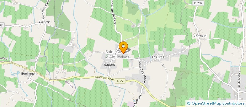 localisation de l'entreprise MADAME GERALDINE ROJAS  SAINT-GIRONS-D'AIGUEVIVES