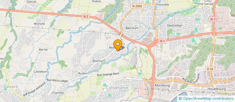 localisation de l'entreprise MADAME GERALDINE ROUCAUTE  BAIE-MAHAULT