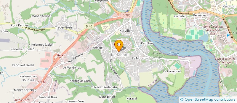 localisation de l'entreprise MADAME GERALDINE ROUSSEL  QUIMPER