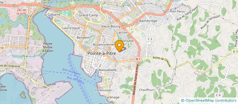 localisation de l'entreprise MADAME GERALDINE SAINT-JEAN  LES ABYMES