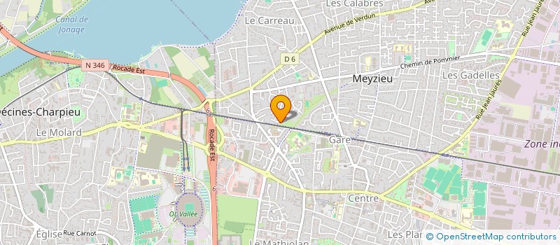 localisation de l'entreprise MADAME GERALDINE SANCHEZ  MEYZIEU