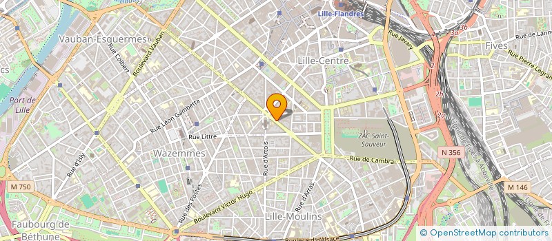 localisation de l'entreprise MADAME GERALDINE SANTUNE à LILLE