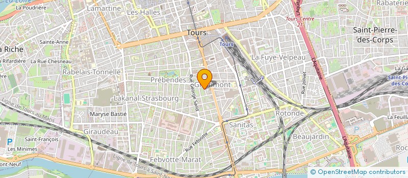 localisation de l'entreprise MADAME GERALDINE SAULOUP  TOURS