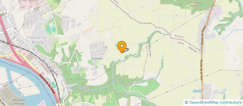 localisation de l'entreprise MADAME GERALDINE SAUVAGE  CHASSE-SUR-RHONE