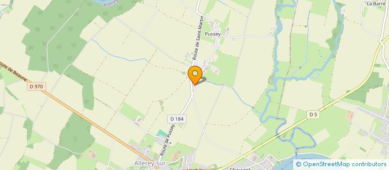 localisation de l'entreprise MADAME GERALDINE SAUVRY  ALLEREY-SUR-SAONE