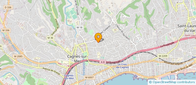 localisation de l'entreprise MADAME GERALDINE SIMON  CAGNES-SUR-MER