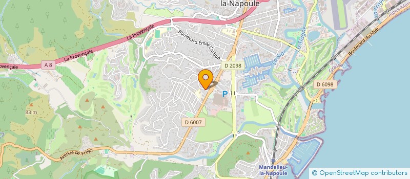 localisation de l'entreprise MADAME GERALDINE SOREL à MANDELIEU-LA-NAPOULE