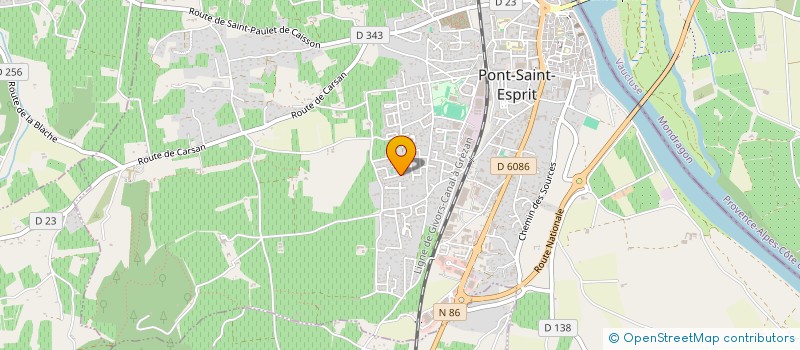 localisation de l'entreprise MADAME GERALDINE SORNAY  PONT-SAINT-ESPRIT