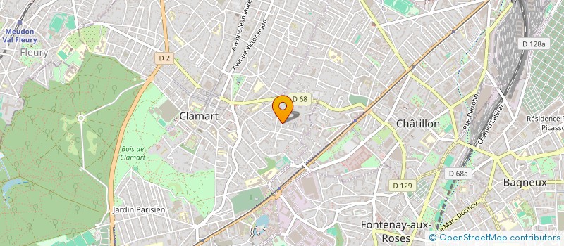 localisation de l'entreprise MADAME GERALDINE SOULAT à CLAMART