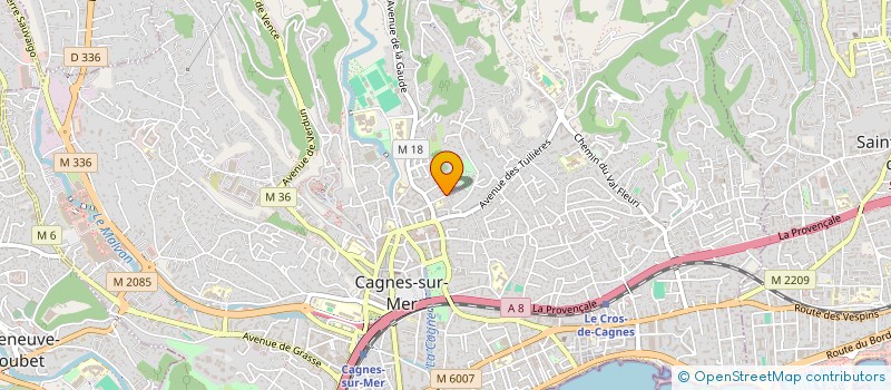 localisation de l'entreprise MADAME GERALDINE TARGAT à CAGNES-SUR-MER