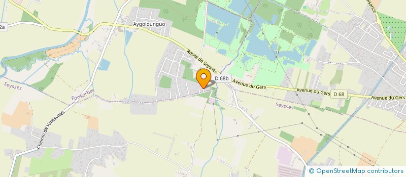 localisation de l'entreprise MADAME GERALDINE TERRADES  FONSORBES