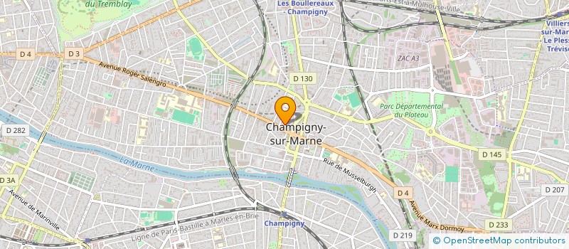 localisation de l'entreprise MADAME GERALDINE THEBAUD à CHAMPIGNY-SUR-MARNE