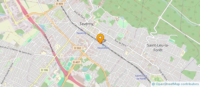 localisation de l'entreprise MADAME GERALDINE THIBAULT  TAVERNY