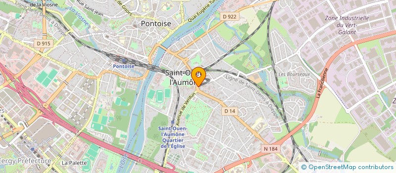 localisation de l'entreprise MADAME GERALDINE THIEBAUT  OSNY