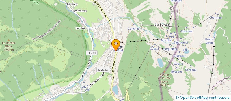 localisation de l'entreprise MADAME GERALDINE THIOLLAY  CHATEL