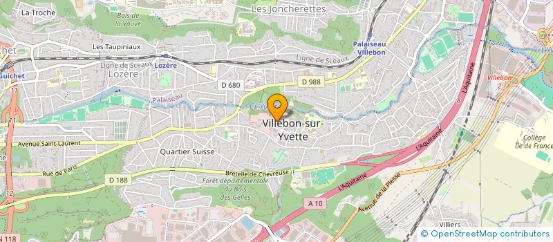 localisation de l'entreprise MADAME GERALDINE THIRIOT à VILLEBON-SUR-YVETTE