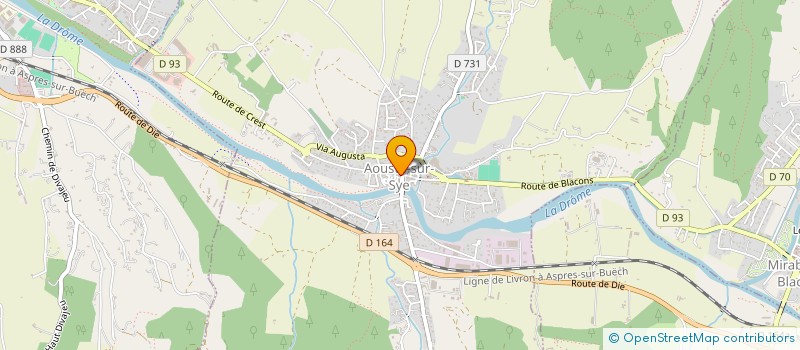 localisation de l'entreprise MADAME GERALDINE THIVOLLE  AOUSTE-SUR-SYE