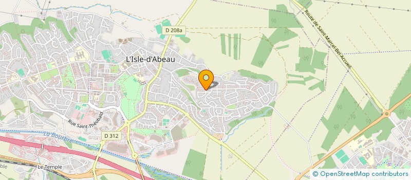 localisation de l'entreprise MADAME GERALDINE TOMAS  L'ISLE-D'ABEAU