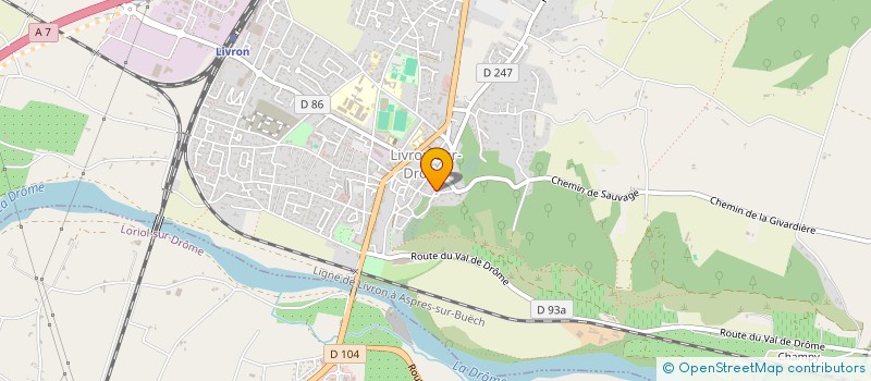 localisation de l'entreprise MADAME GERALDINE TUDURI  LIVRON-SUR-DROME