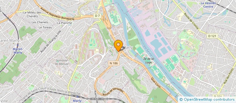 localisation de l'entreprise MADAME GERALDINE TUZET  LE PORT-MARLY