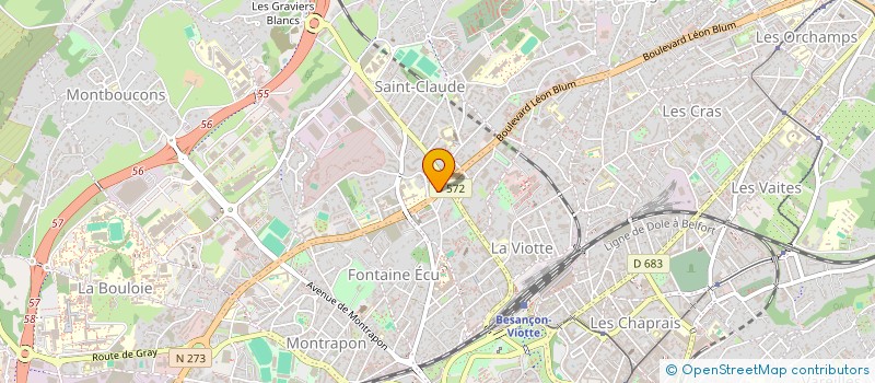 localisation de l'entreprise MADAME GERALDINE VALLADONT  BESANCON