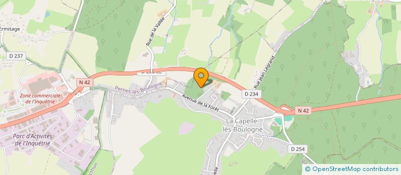 localisation de l'entreprise MADAME GERALDINE VENANT  LA CAPELLE-LES-BOULOGNE