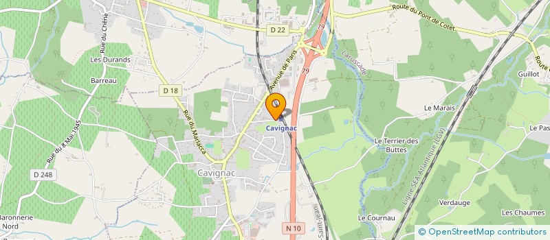 localisation de l'entreprise MADAME GERALDINE VICTOIRE  CAVIGNAC