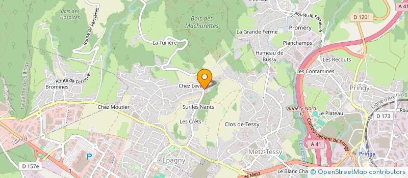 localisation de l'entreprise MADAME GERALDINE VITALE  EPAGNY METZ-TESSY