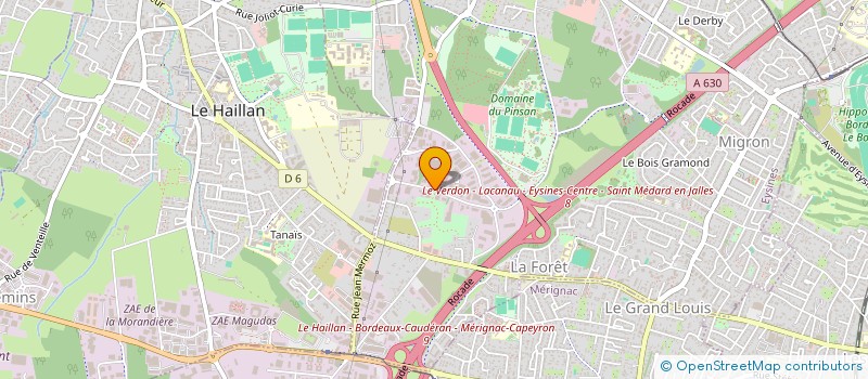 localisation de l'entreprise MADAME GERALDINE VOINOT à PESSAC