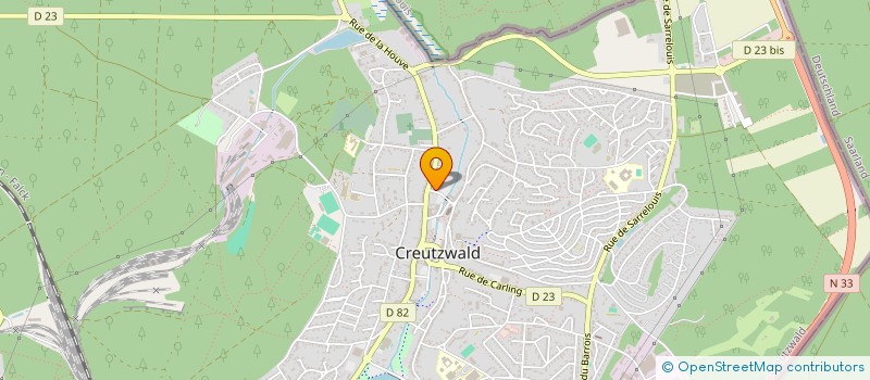 localisation de l'entreprise MADAME GERALDINE WINTER à CREUTZWALD